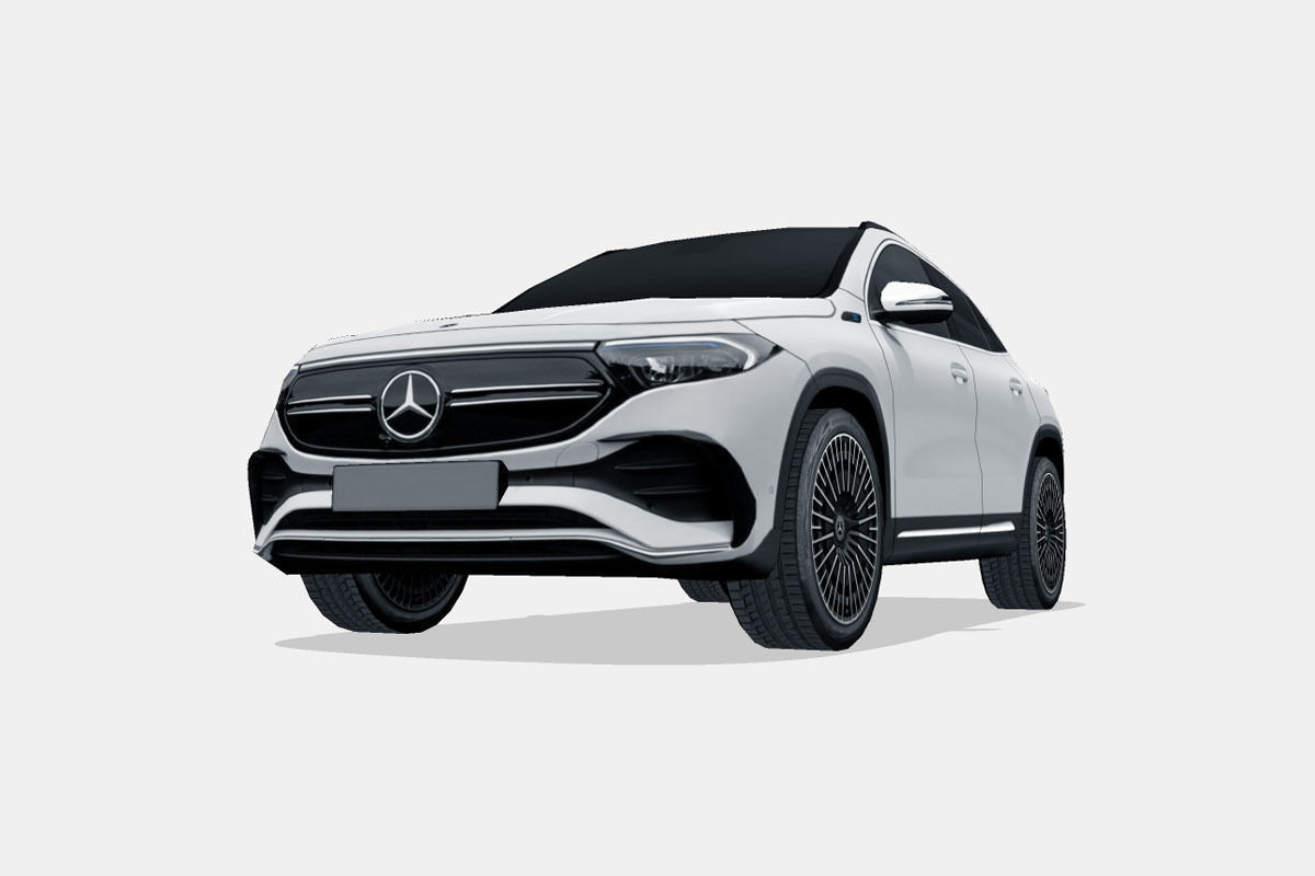 Mercedes-Benz EQA 2022 Low-poly 3D model_4