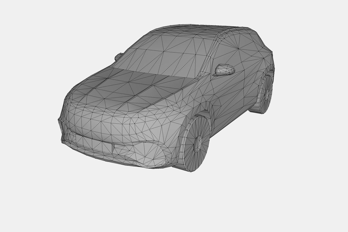 Mercedes-Benz EQA 2022 Low-poly 3D model_18