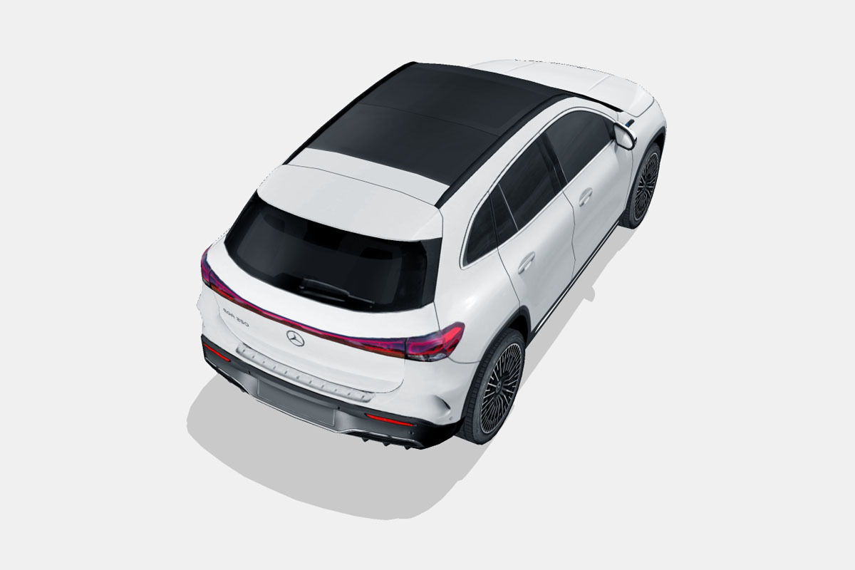 Mercedes-Benz EQA 2022 Low-poly 3D model_10