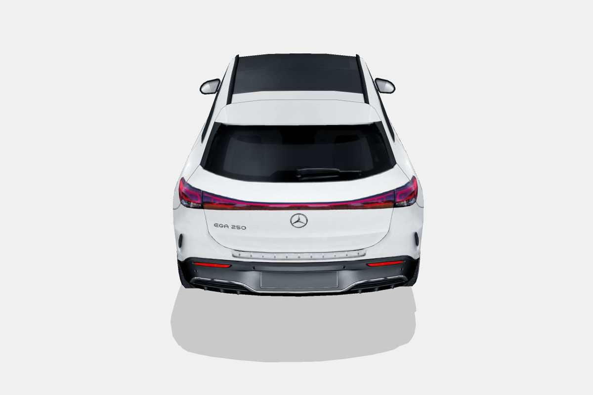 Mercedes-Benz EQA 2022 Low-poly 3D model_9
