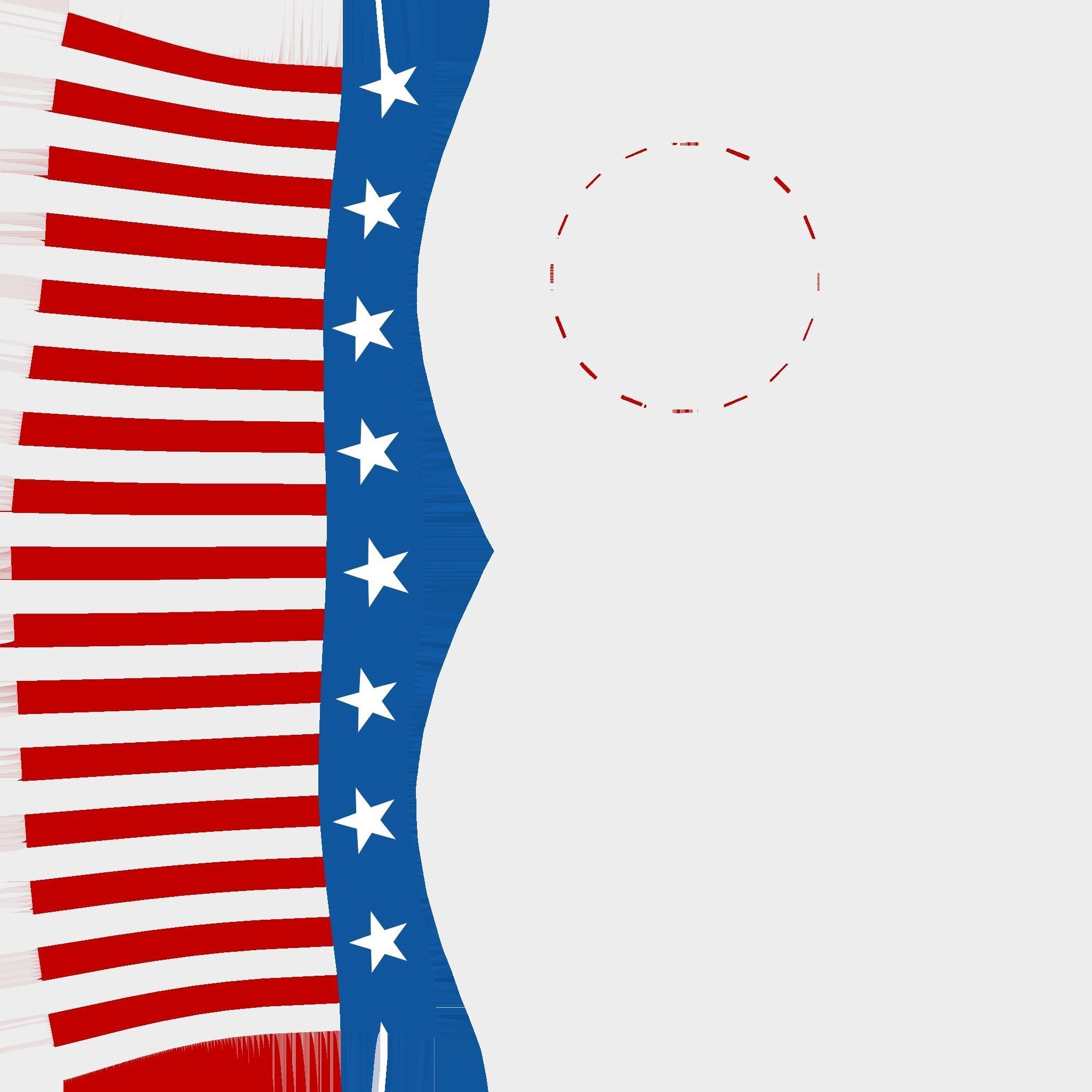 Uncle Sam Hat 06 - Character Design Fashion Low-poly 3D model_17