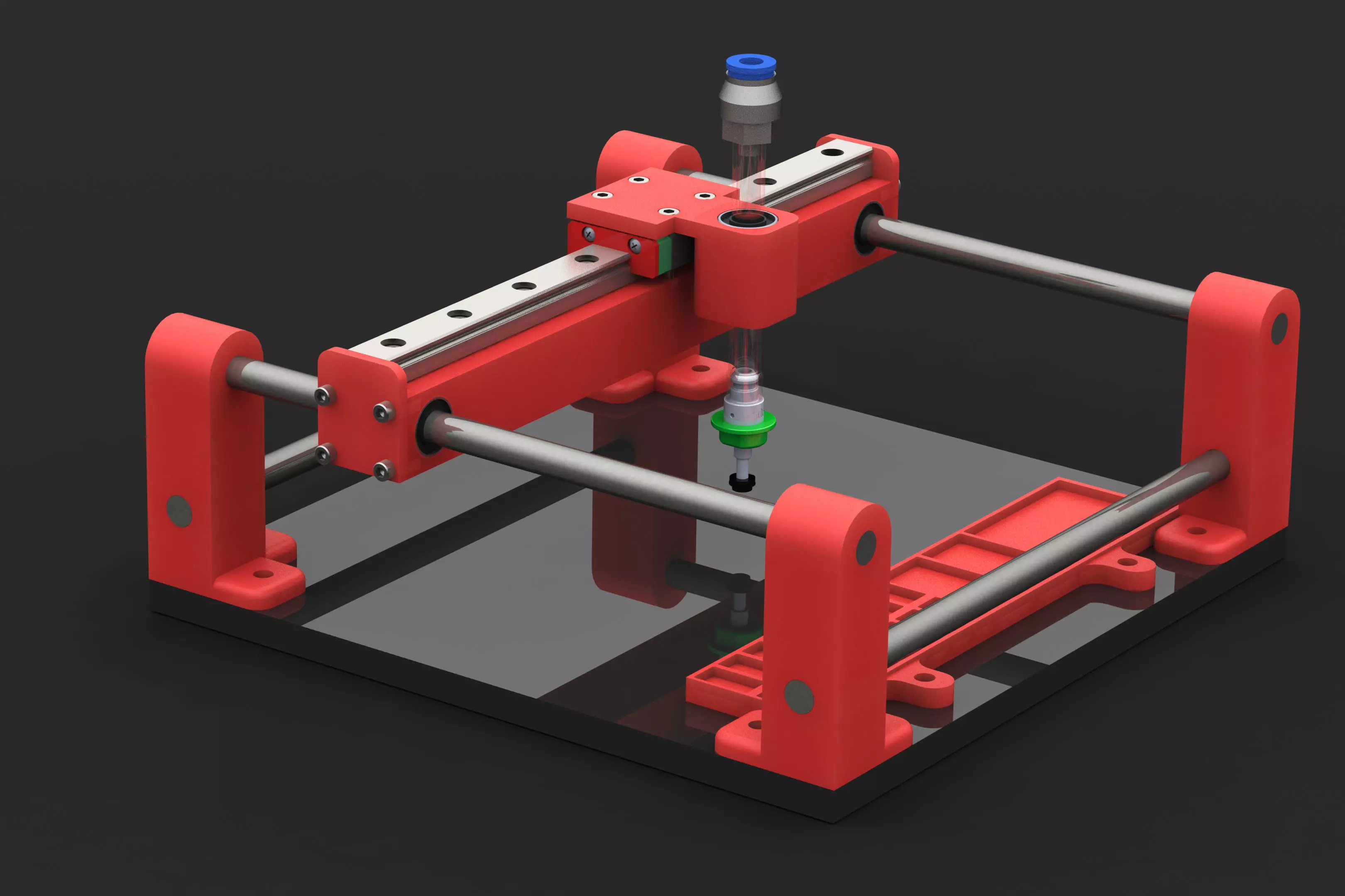 Manual Pick and Place machine to build electronic boards 3D print model