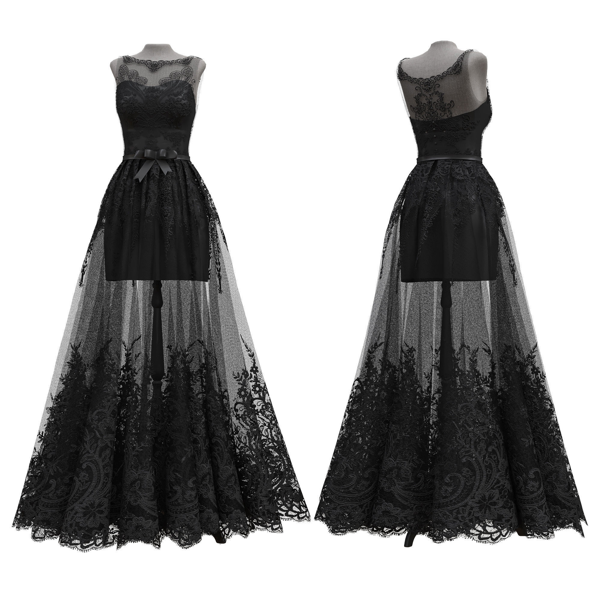 Wedding Dress  3D model_3