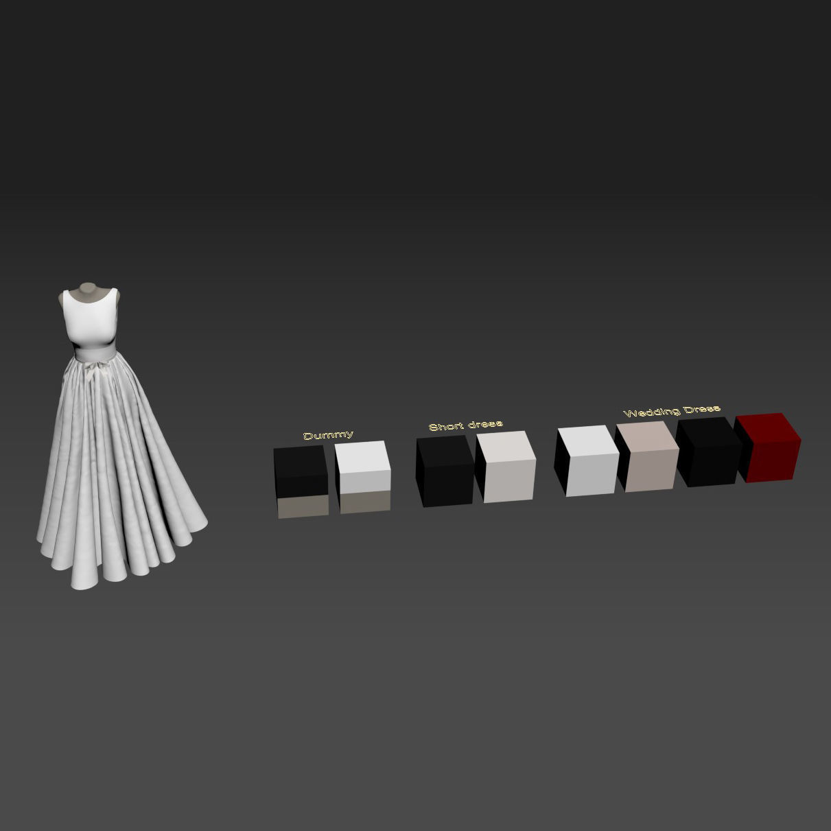 Wedding Dress  3D model_9