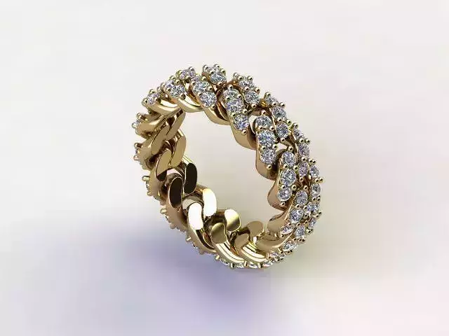 10134 gold eternity ring with diamonds