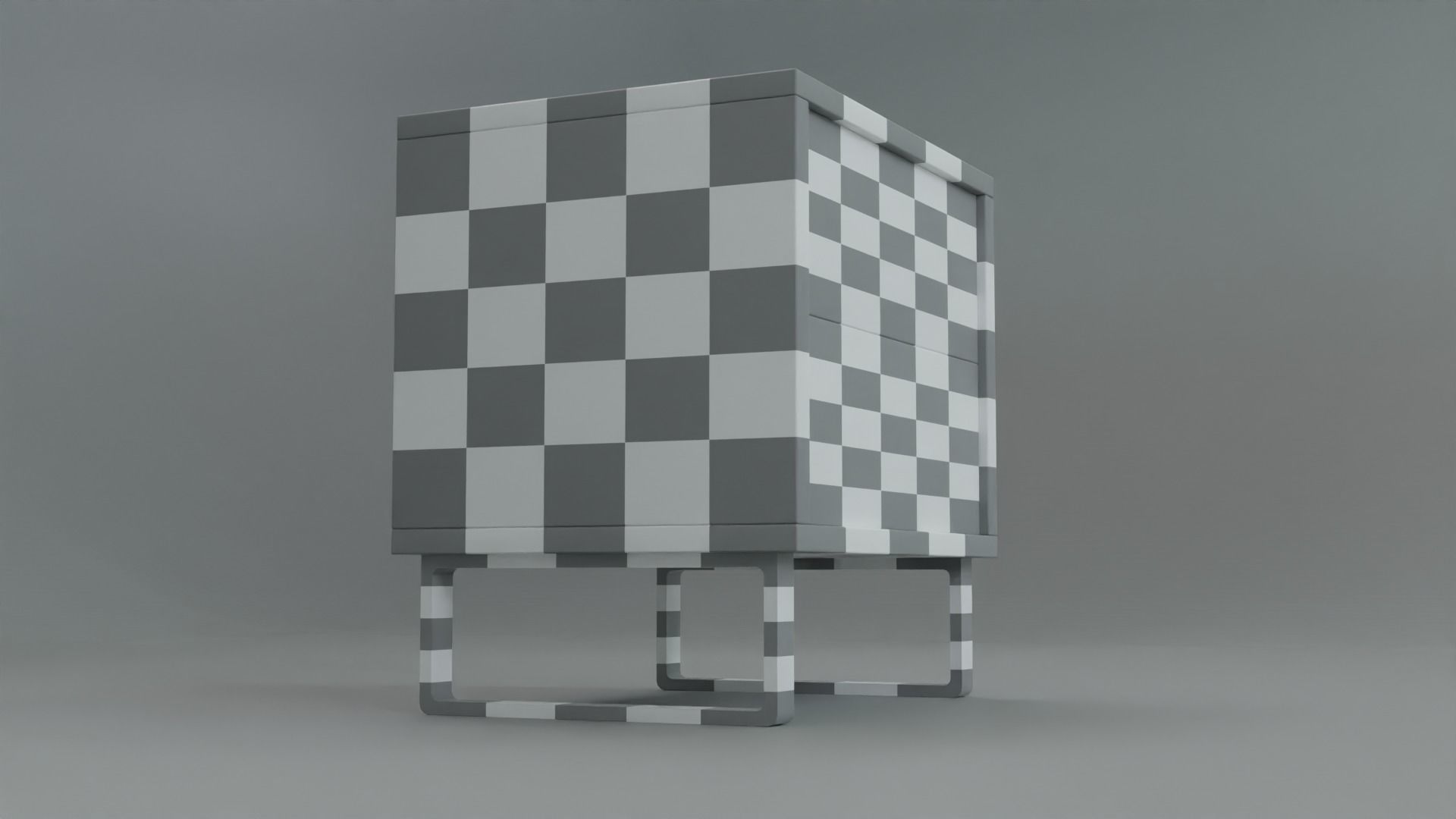 White Mobican Ophelia Style Night Table 3D Model 3D model_7