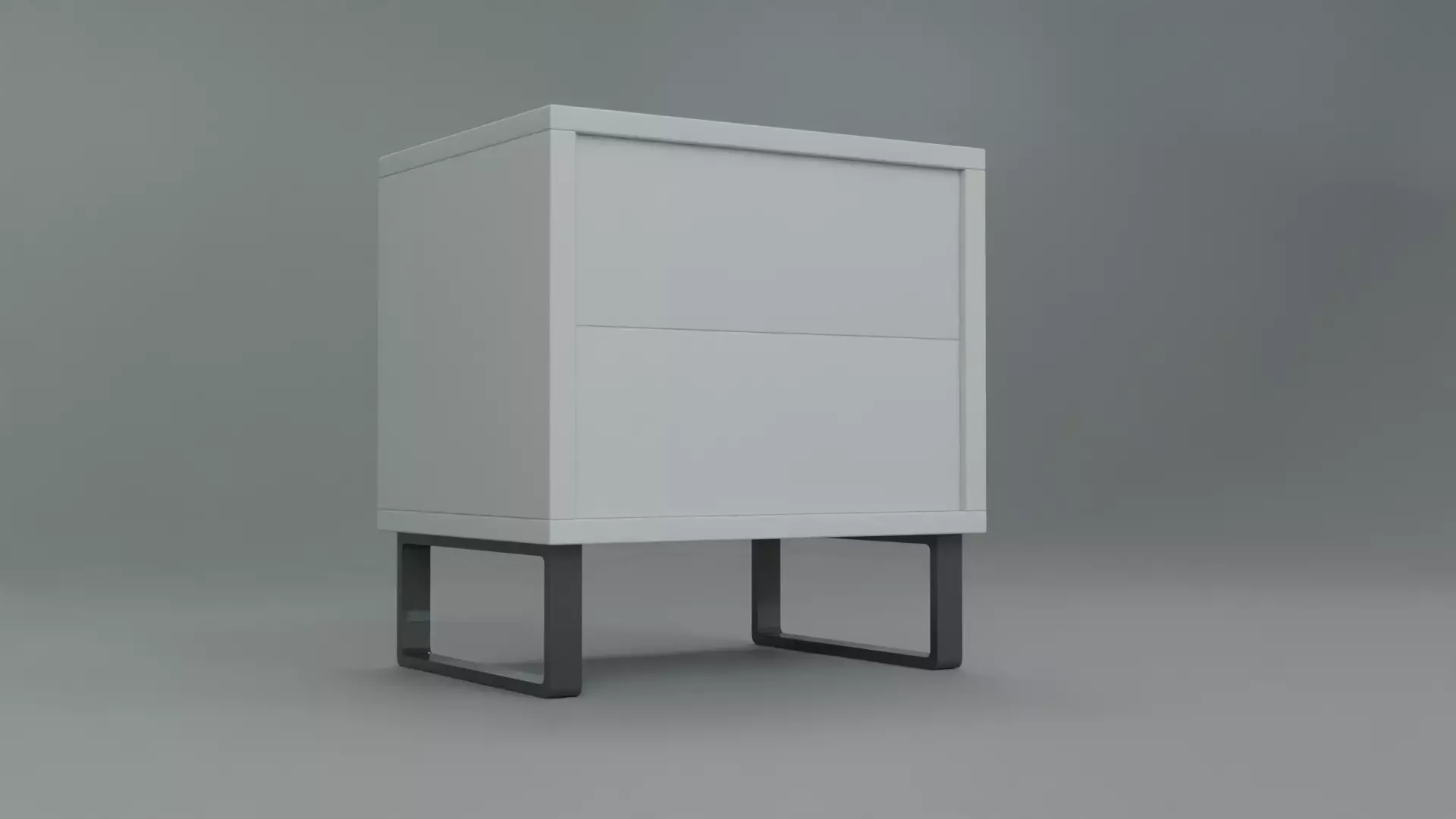 White Mobican Ophelia Style Night Table 3D Model 3D model_0