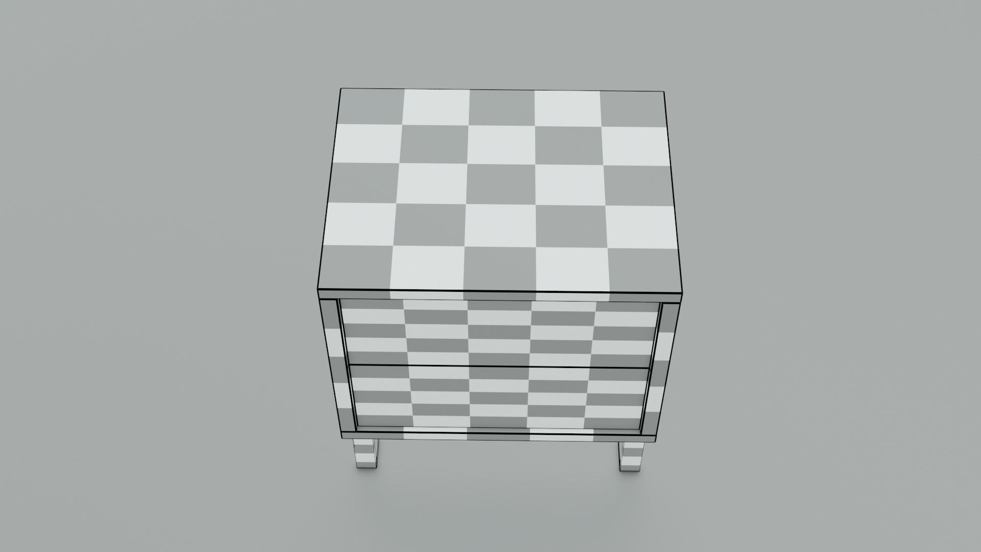 White Mobican Ophelia Style Night Table 3D Model 3D model_11