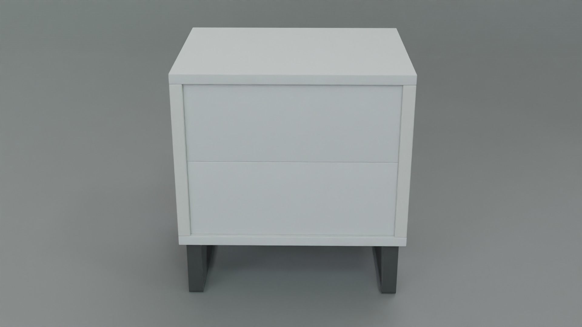 White Mobican Ophelia Style Night Table 3D Model 3D model_3
