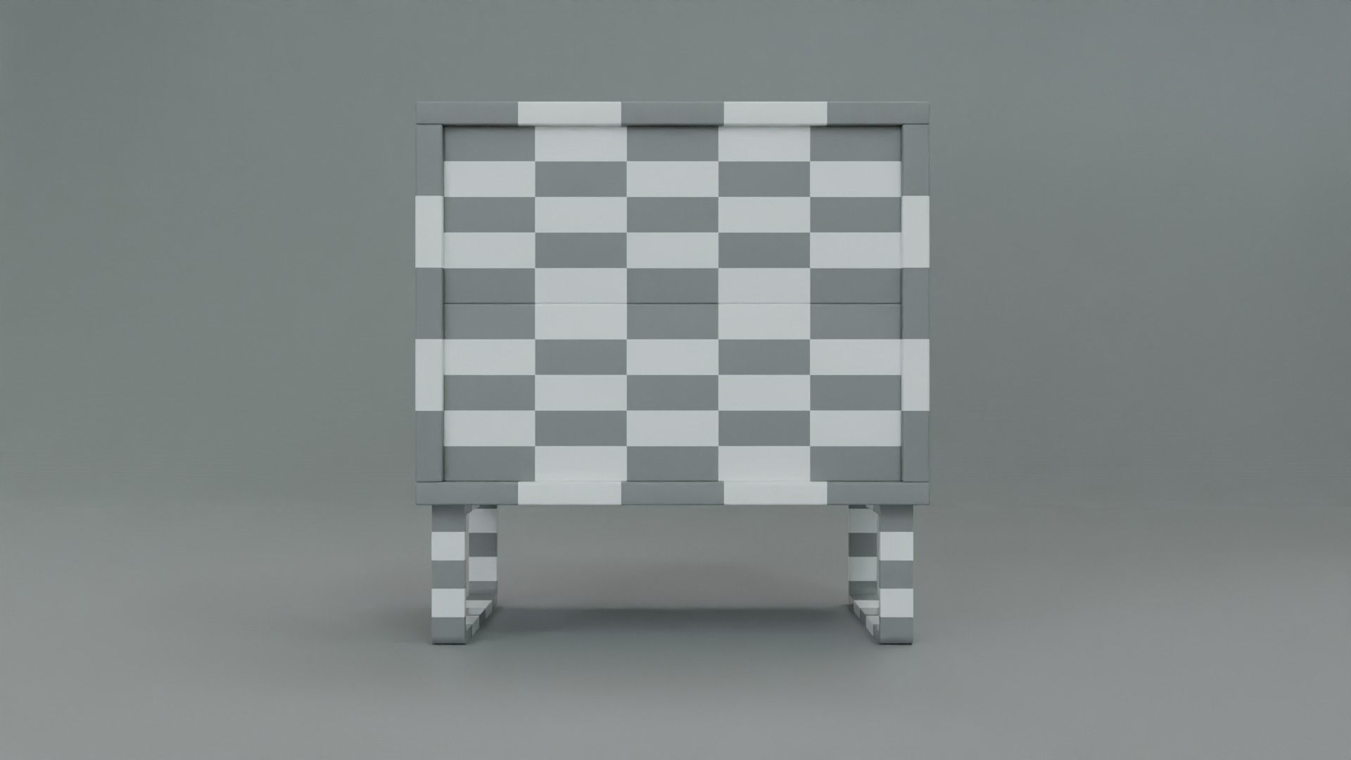 White Mobican Ophelia Style Night Table 3D Model 3D model_14