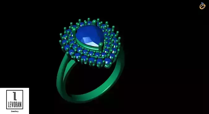 Entourage ring  3d and stl file