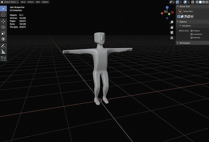 Player game character 3D model