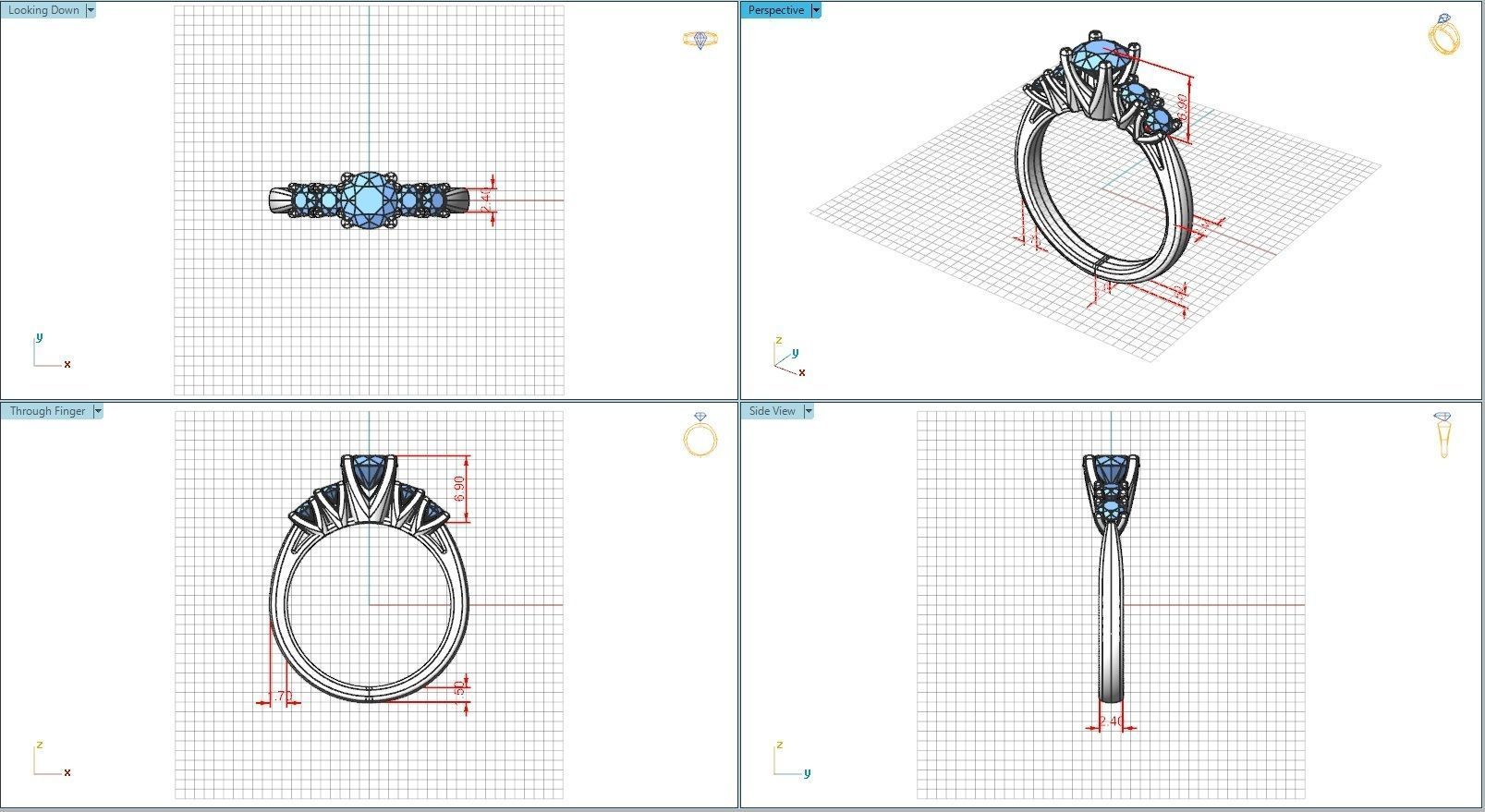 10135 three stone diamond engagement ring 3D print model_5