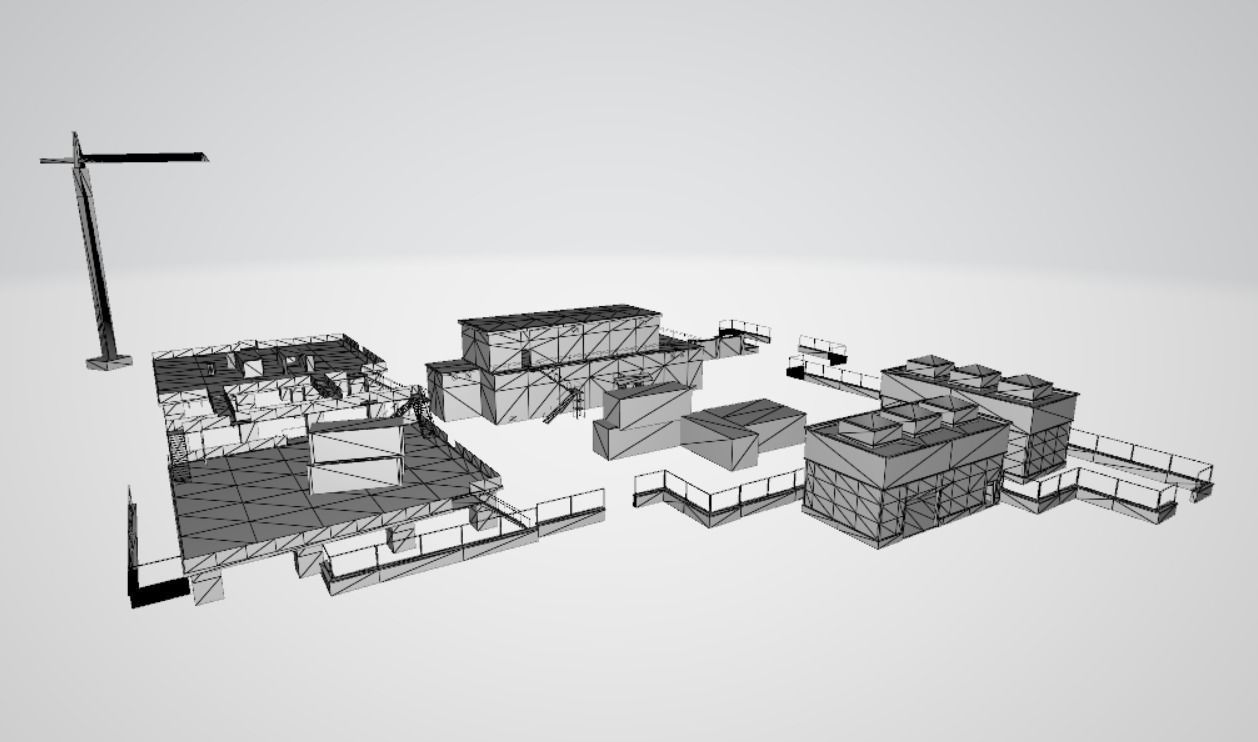 free fire 3d building model Low-poly 3D model_4