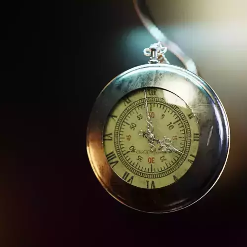 Game ready 3d model of pocket watch