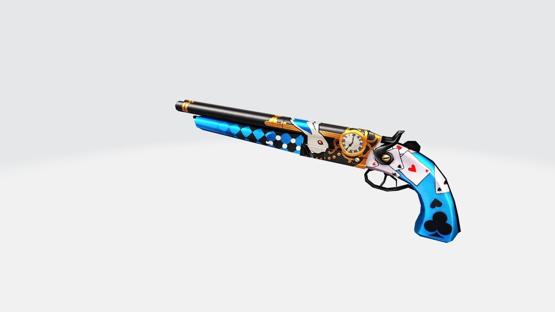 M1873 Rifle Game Weapon 5x 3D model_8