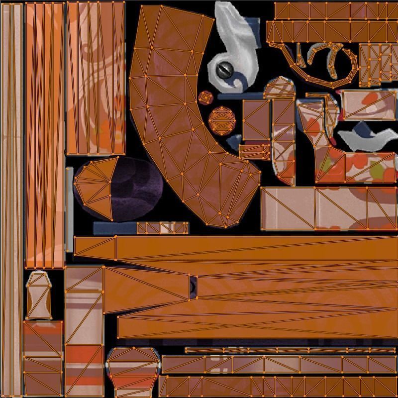 M1873 Rifle Game Weapon 5x 3D model_4