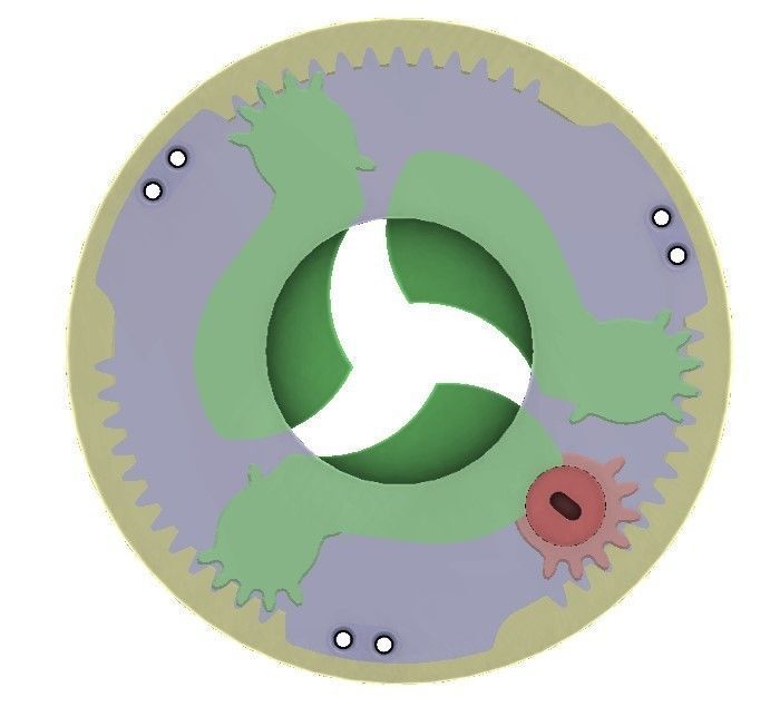3DP3BLROD30A mechanical shutter Iris mechanism diy part 3D print model_13