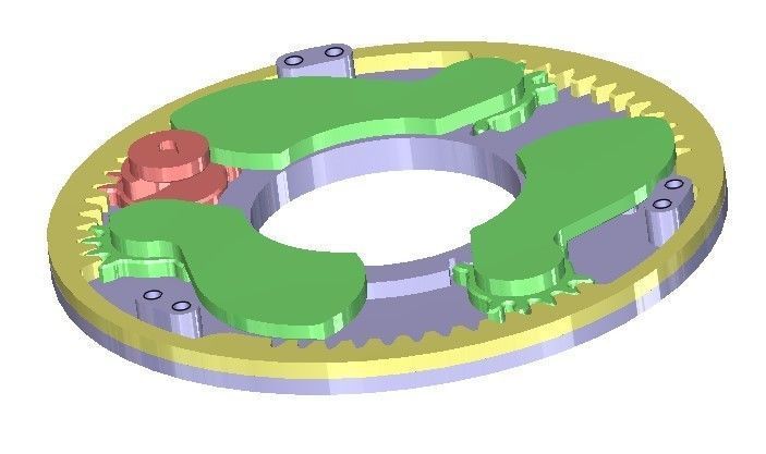 3DP3BLROD30A mechanical shutter Iris mechanism diy part 3D print model_8