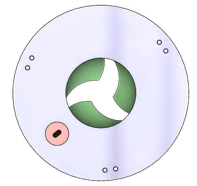 3DP3BLROD30A mechanical shutter Iris mechanism diy part 3D print model_10