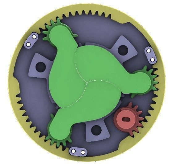 3DP3BLROD30A mechanical shutter Iris mechanism diy part 3D print model_14