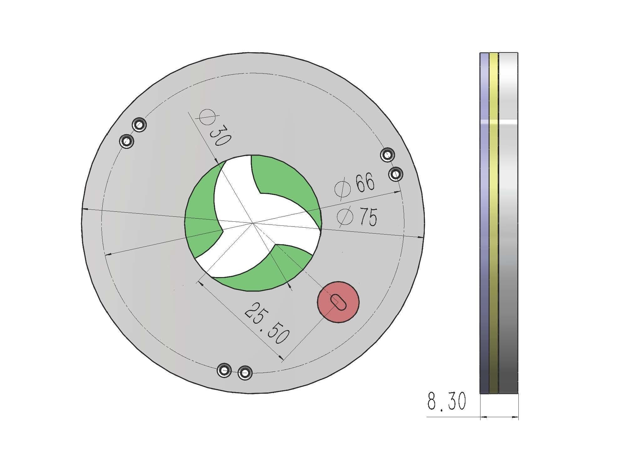 3DP3BLROD30A mechanical shutter Iris mechanism diy part 3D print model_9