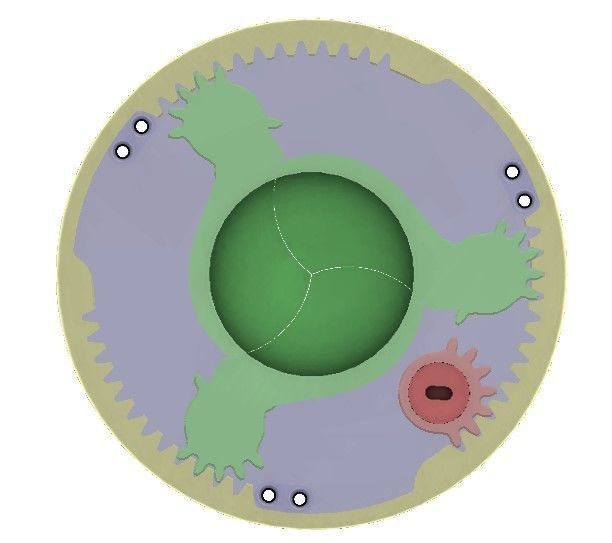 3DP3BLROD30A mechanical shutter Iris mechanism diy part 3D print model_2