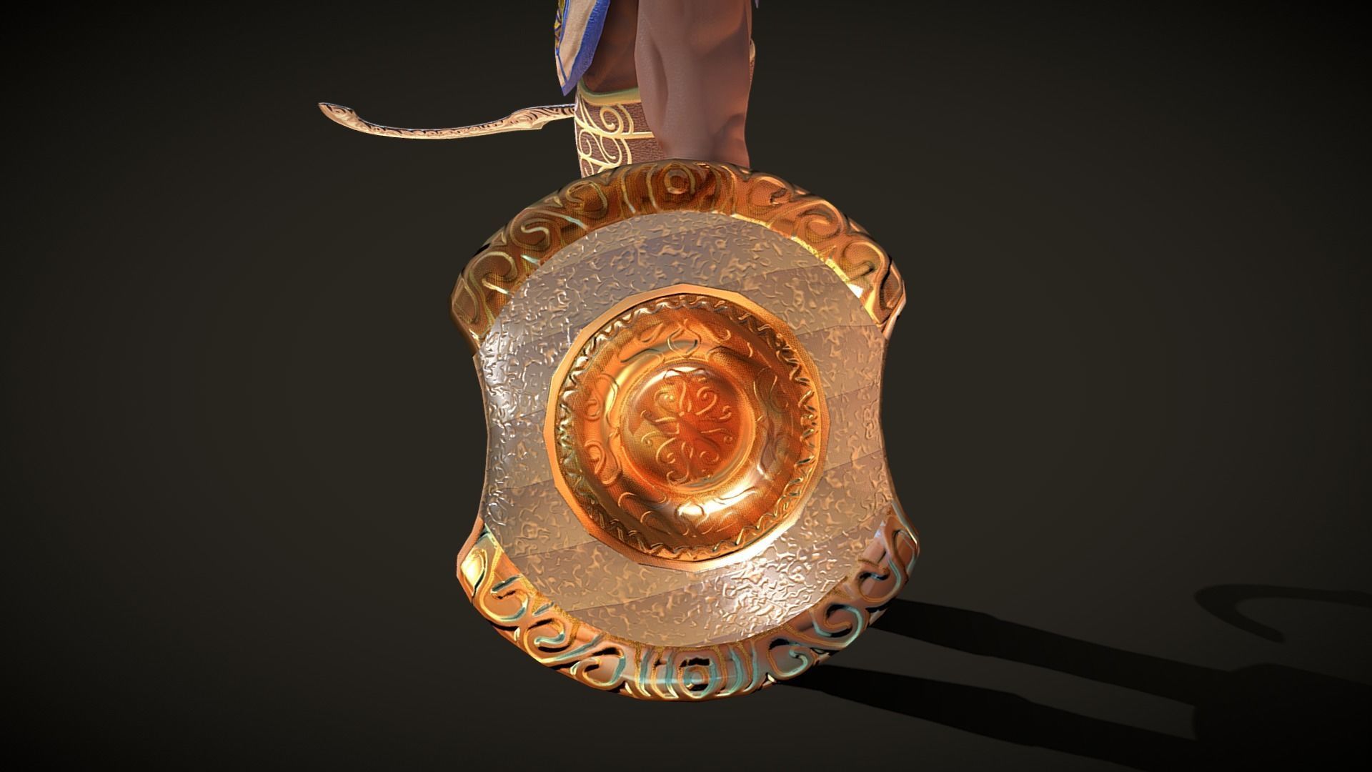 Ancient Egyptian Warrior - Medjay Low-poly 3D model_11