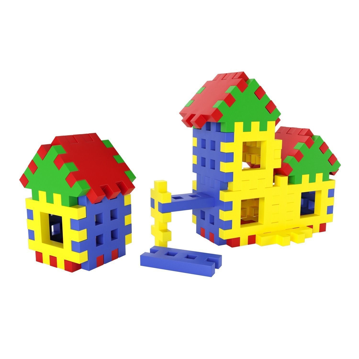 Childrens toy set Constructor 3D model_3