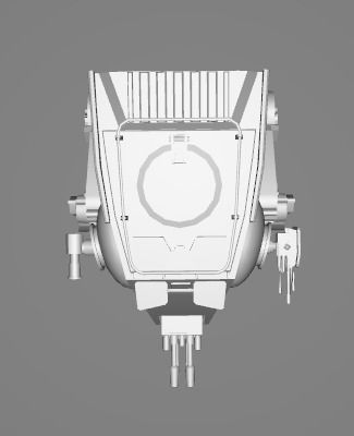 Star Wars ATST Walker - Low Poly Game - Battlefield - FBX MODEL Low-poly 3D model_10