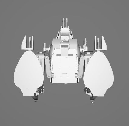 Star Wars ATST Walker - Low Poly Game - Battlefield - FBX MODEL Low-poly 3D model_11
