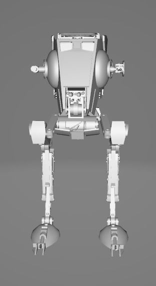 Star Wars ATST Walker - Low Poly Game - Battlefield - FBX MODEL Low-poly 3D model_2