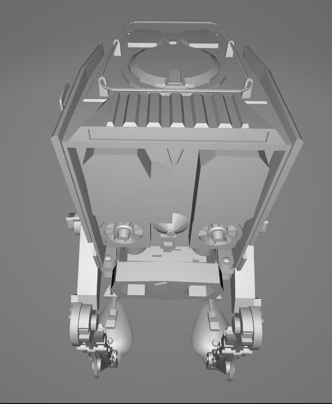Star Wars ATST Walker - Low Poly Game - Battlefield - FBX MODEL Low-poly 3D model_14