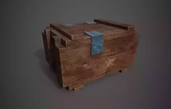 Wooden Crate Game Ready