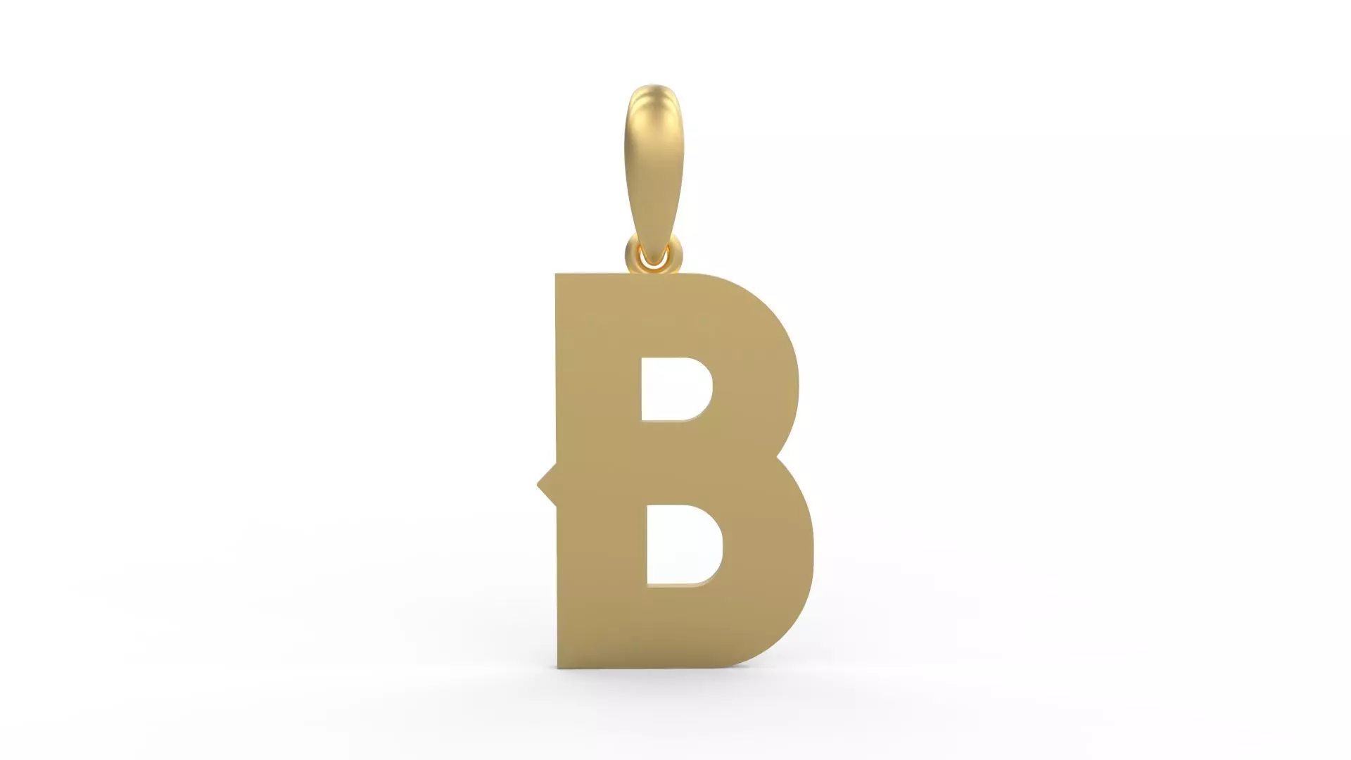 Initial Letters Pendant Aldivaro B 3D print model_0
