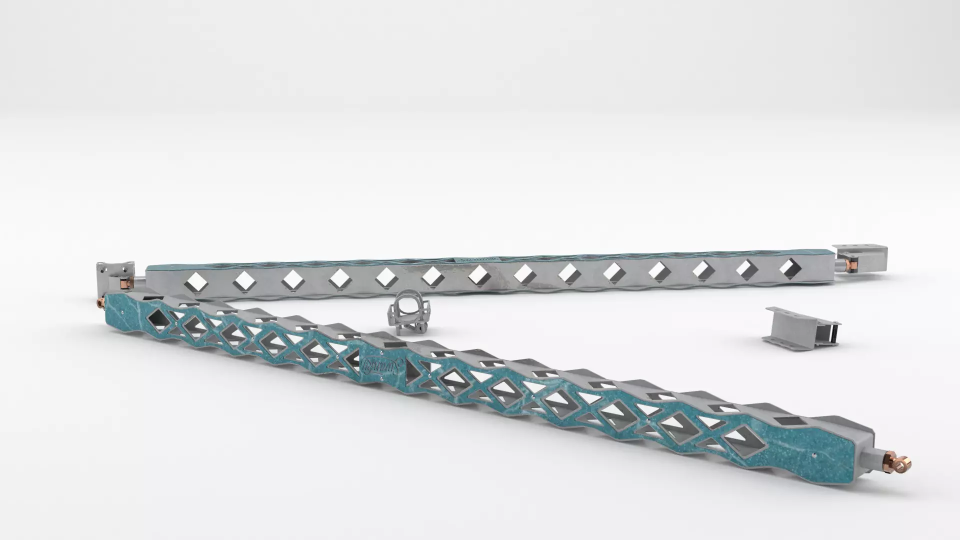 STEEL LADDER BAR 3D model