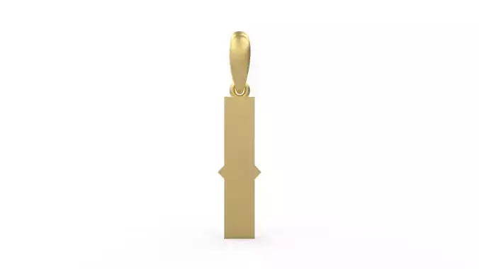 Initial Letters Pendant Aldivaro I 3D print model