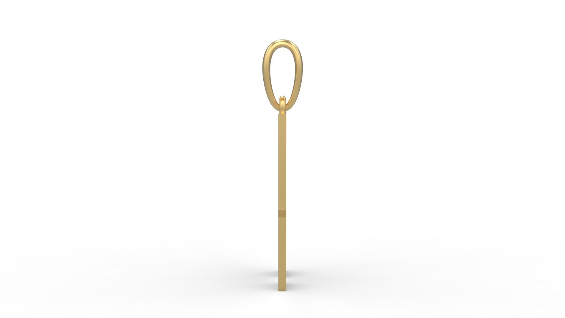 Initial Letters Pendant Aldivaro N 3D print model_2