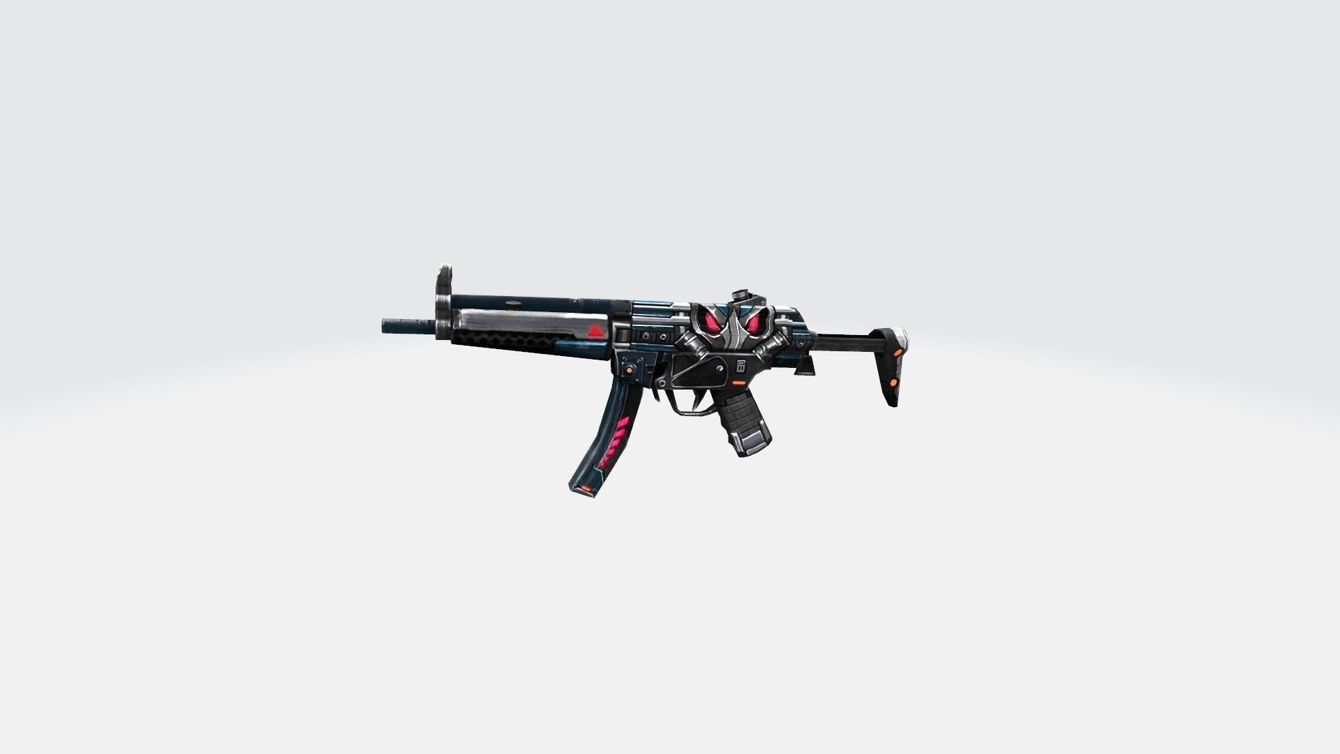 MP5 Rifle Game Weapon 26x 3D model_20
