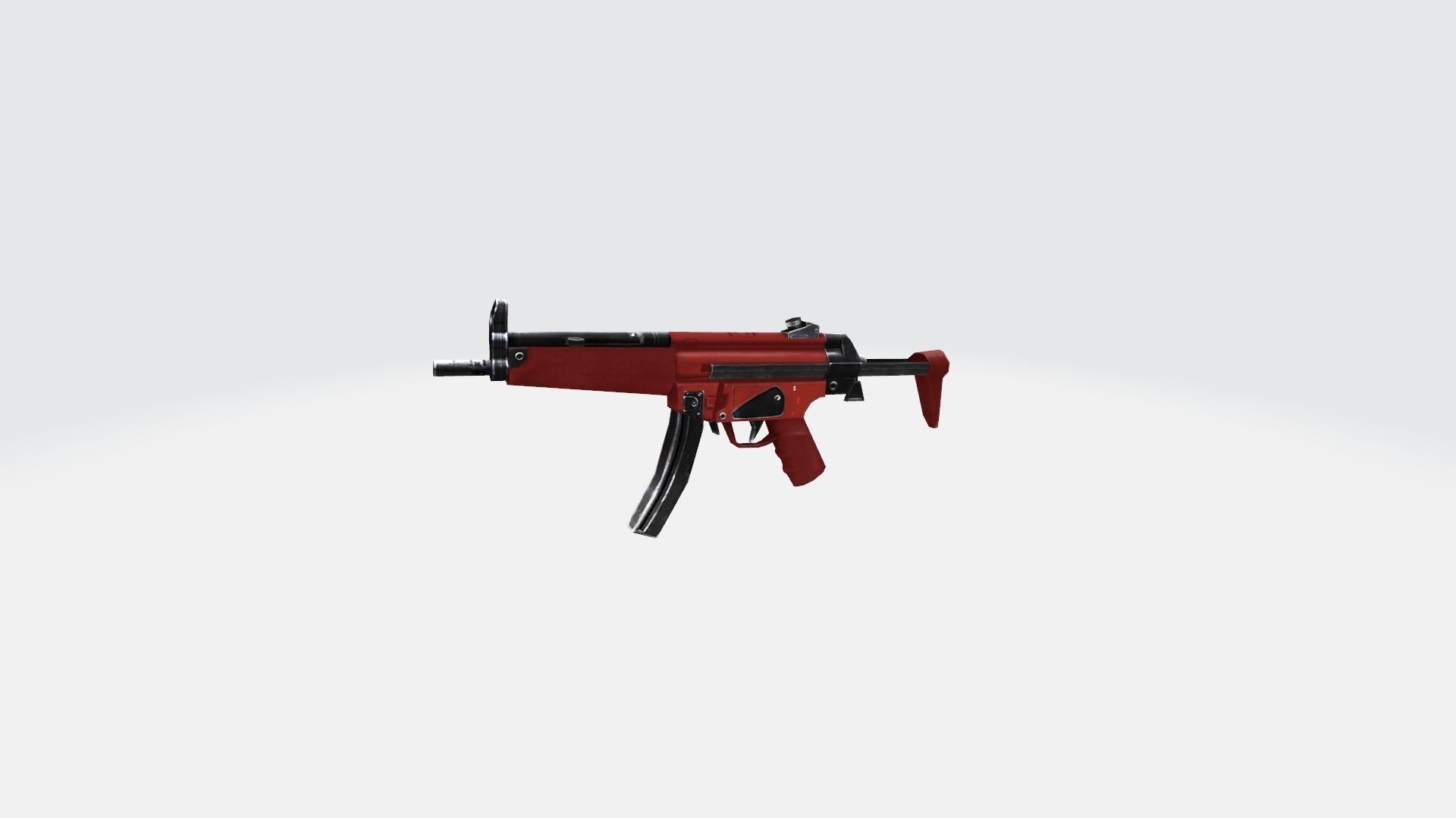 MP5 Rifle Game Weapon 26x 3D model_44