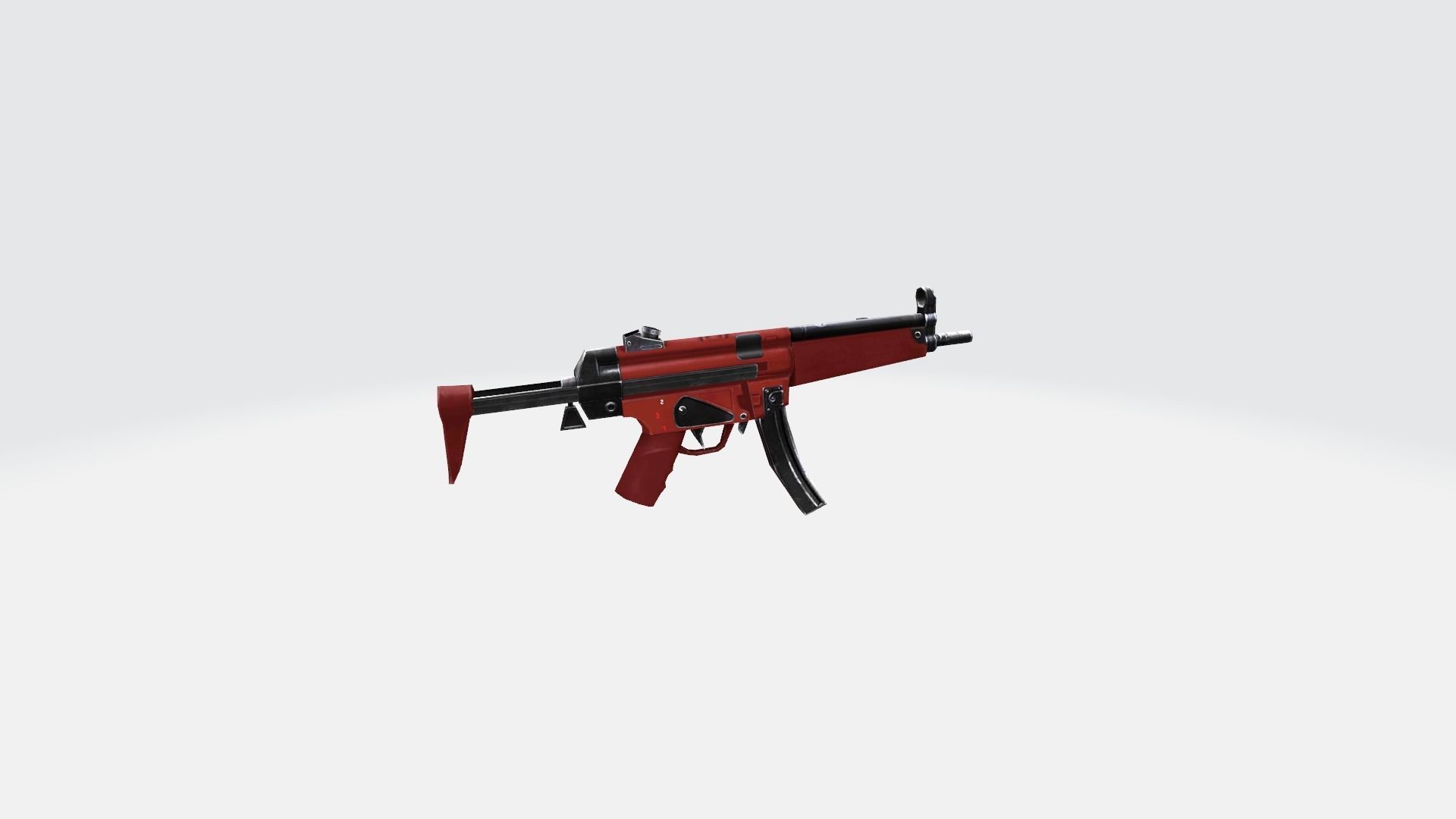 MP5 Rifle Game Weapon 26x 3D model_43