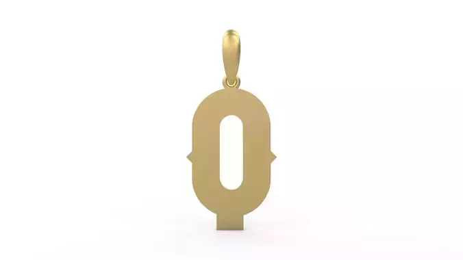 Initial Letters Pendant Aldivaro Q 3D print model
