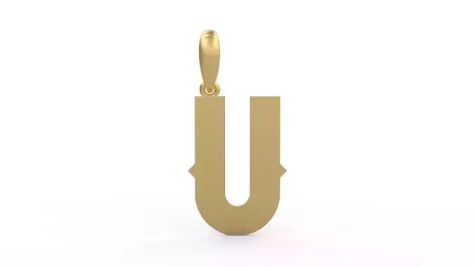 Initial Letters Pendant Aldivaro U