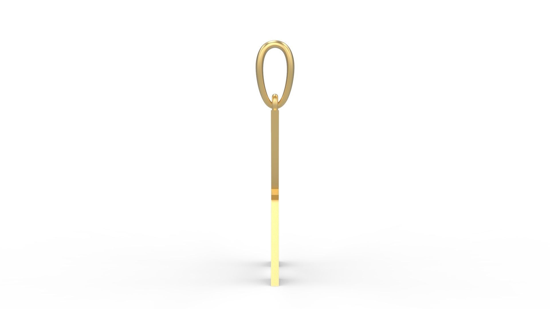  Initial Letters Pendant Aldivaro X 3D print model_2