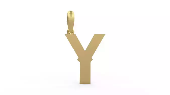 Initial Letters Pendant Aldivaro Y