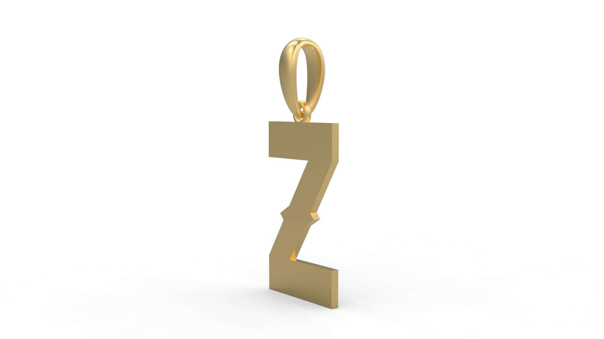Initial Letters Pendant Aldivaro Z 3D print model_1