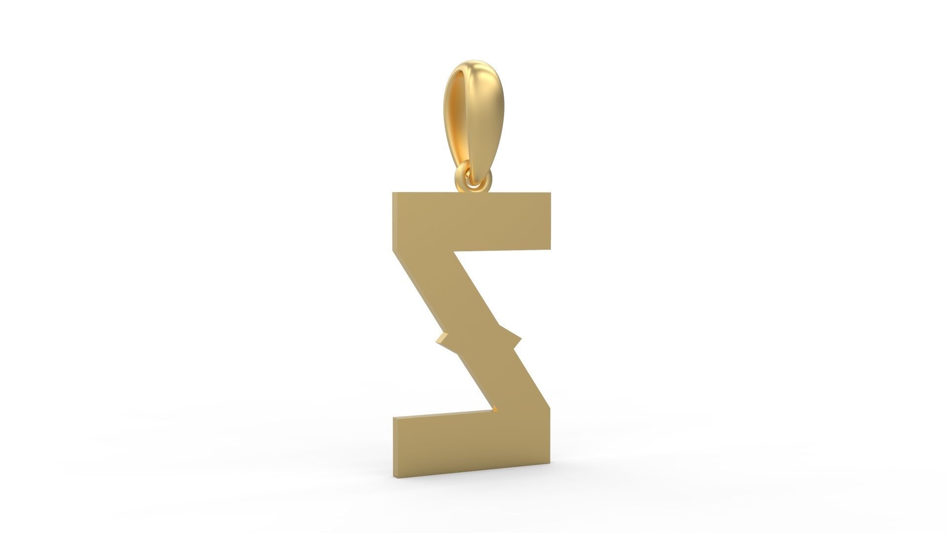 Initial Letters Pendant Aldivaro Z 3D print model_3