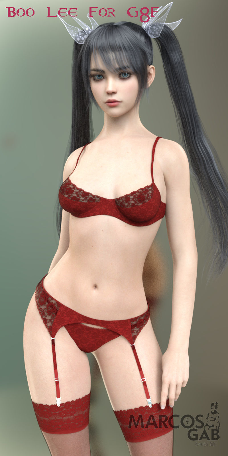 Boo Lee for Genesis 8 Female 3D model_20