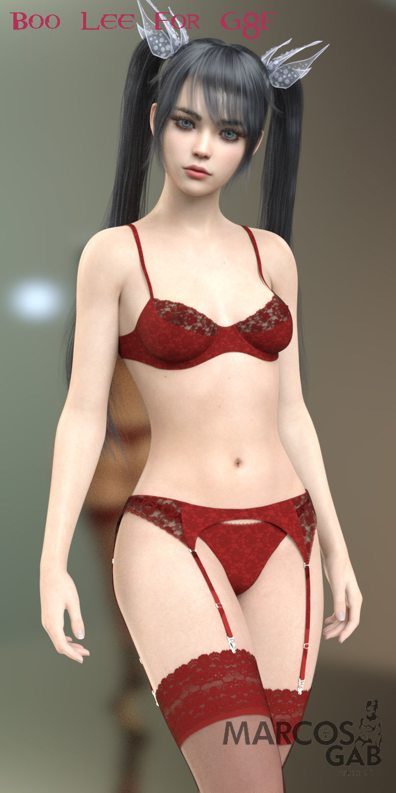 Boo Lee for Genesis 8 Female 3D model_22