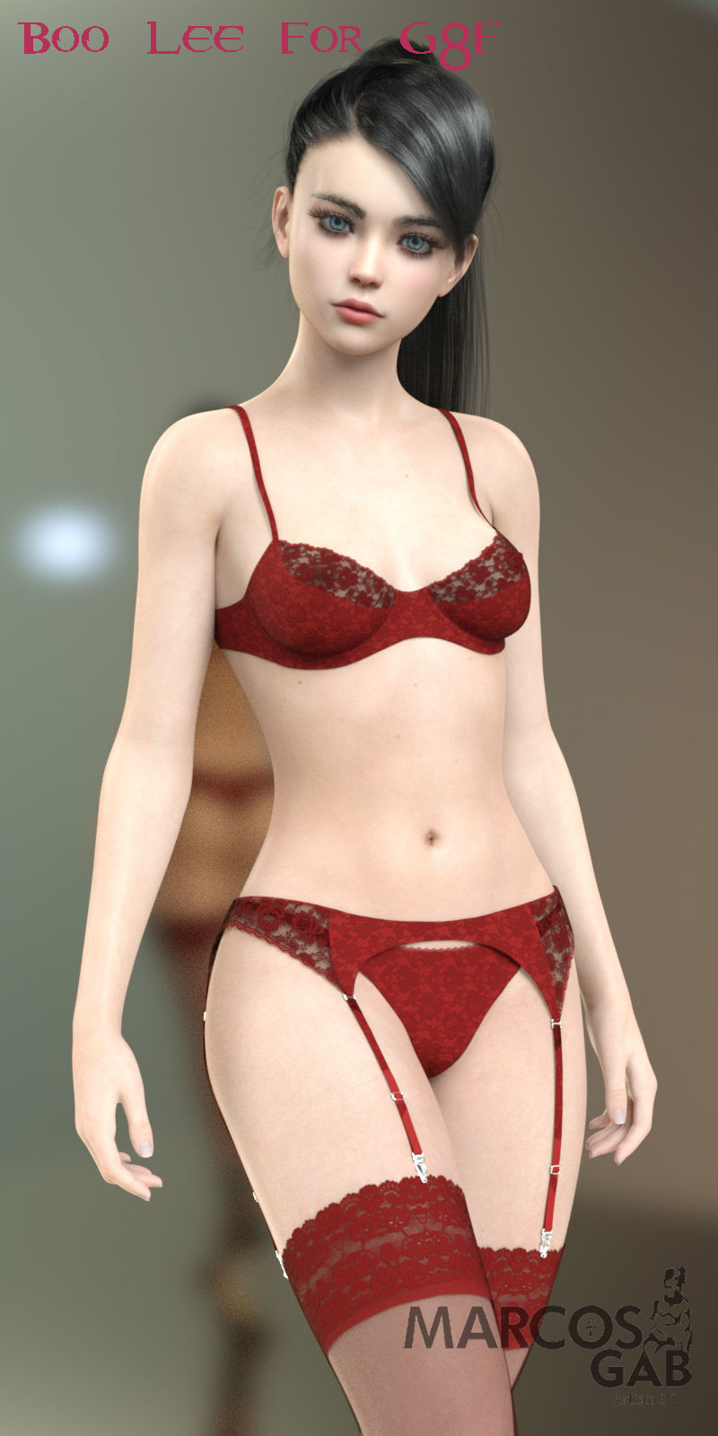 Boo Lee for Genesis 8 Female 3D model_4